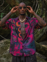 Yacxi Bamboo Shirt FIRE DRAGONS